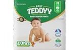 TEDDYY Easy Baby M Size Diaper Pant Style | 74 Count (Medium)