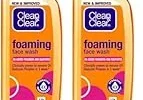 Clean & Clear Foaming Facewash for Oily Skin, Brown, 240ml (Pack of 2)