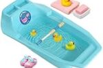 Kuber Industries 25 LTR Plastic Bath Tub for Kids 0-3 Years