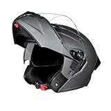 STUDDS Trooper Matt Finish Flip-up Full Face Helmet (M)