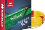 Havells Lifeguard Cable WHFFFNYL16X07 6 sq mm Wire (Yellow)