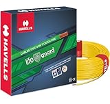 Havells Lifeguard Cable WHFFFNYL16X07 6 sq mm Wire (Yellow)