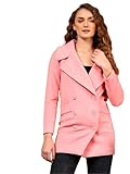KOTTY Women’s Quilted Longline Lightweight Yet Warm Coat(Pink,M)