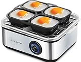Longway LWEB04 500 Watt Stainless Steel Egg Boiler/Cooker (Silver, 8 Eggs)
