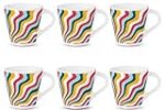 Larah by BOROSIL Novelty Series Kroma Opalware Mug, Set of 6 Tea