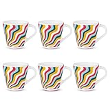 Larah by BOROSIL Novelty Series Kroma Opalware Mug, Set of 6 Tea
