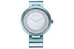 Titan Quartz Analog Blue Dial Stainless Steel Strap Watch