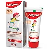 Colgate Toothpaste For Kids (3-5 Years), Natural Strawberry Flavor, 80 Gram
