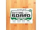 ArtRight Large Natural Bamboo Wood Chopping Cutting Board