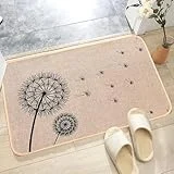 Cortina Printed Heavy Duty Non Slip Rubber Back with Linen Surface