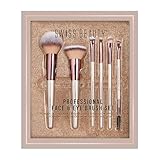 Swiss Beauty Brush Set Professional for Face & Eye | 6-Piece Brush Set