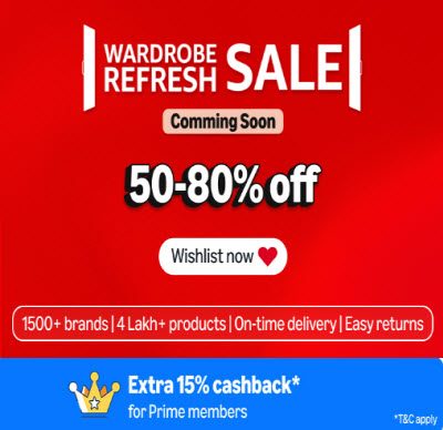 Amazon Wardrobe Refresh Sale Date Is Out ! Starts From 28th May