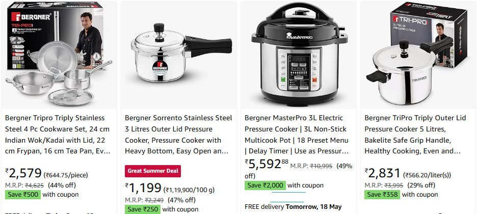 Bergner Kitchen Application and cookware 
