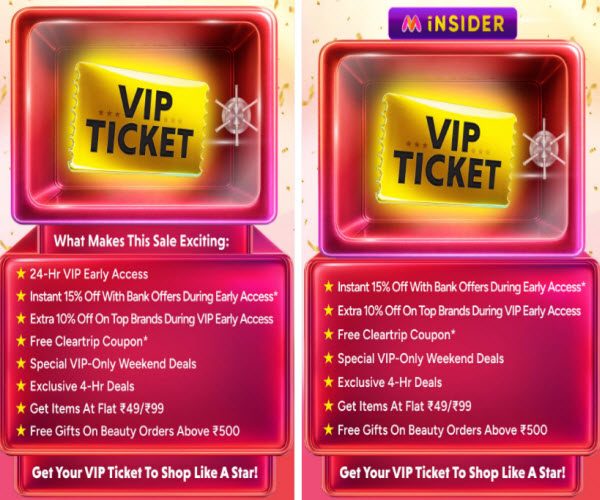 Myntra VIP Pass Offer