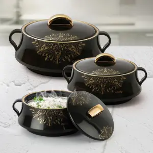cello Midas (500+1000+1500) Pack of 3 Thermoware Casserole Set