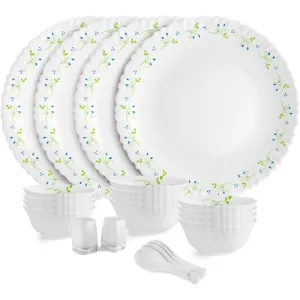 cello Pack of 22 Opalware Tropical Lagoon |Crockery Set | Dinner Set