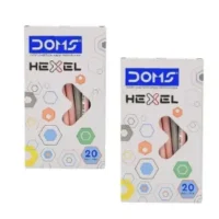 DOMS Hexel Ballpoint Ball Pen (Pack of 40, Ink Color – Blue)
