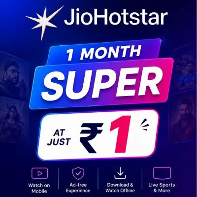 JioHotstar 149 Plan 1 Month Super at Rs.1