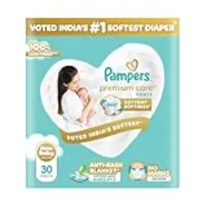 Pampers Premium Care Pant Style Baby Diapers, Newborn (XS), 30 Count