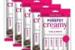 Purepet Creamy Lickable Treat Bonito and Tuna Cat Treat (375 g, Pack of 5)