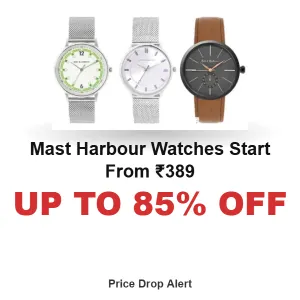 Up To 85% OFF Mast Harbour Watches Price From ₹389