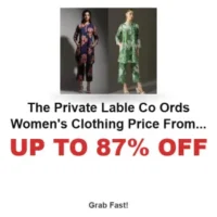 Up to 87% Off The Private Lable Co Ords Women’s Clothing Price From ₹245