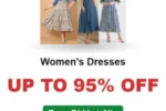 Women’s Dresses Up to 95% Off From ₹144 at Ajio