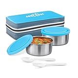 MILTON New Mini Lunch Box with Insulated Fabric Jacket, 2 Containers