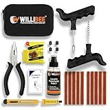 WILLIBEE 11-in-1 (Pack of 10 Strips) Tubeless Tyre Puncture Repair Kit