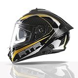 TVS Racing Hurricane Series Full Face Dual Visor Helmet (M)