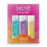 Secret Temptation No Gas Deodorant Perfume Body Spray, Pack of 3 (120ml each)