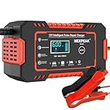 NEXPEAK Car Battery Charger, 6A Smart Battery Trickle Charger Automotive 12V Battery