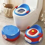 StarAndDaisy 3 in 1 Kids Potty Training Seat with Step Stool & Toilet Trainer