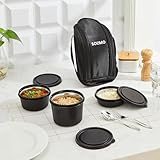 Amazon Brand – Solimo Lunch Box Set with Bag