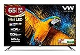 VW 165 cm (65 inches) 4K Ultra HD QLED Smart Mini LED Google TV VW65MINIQ1