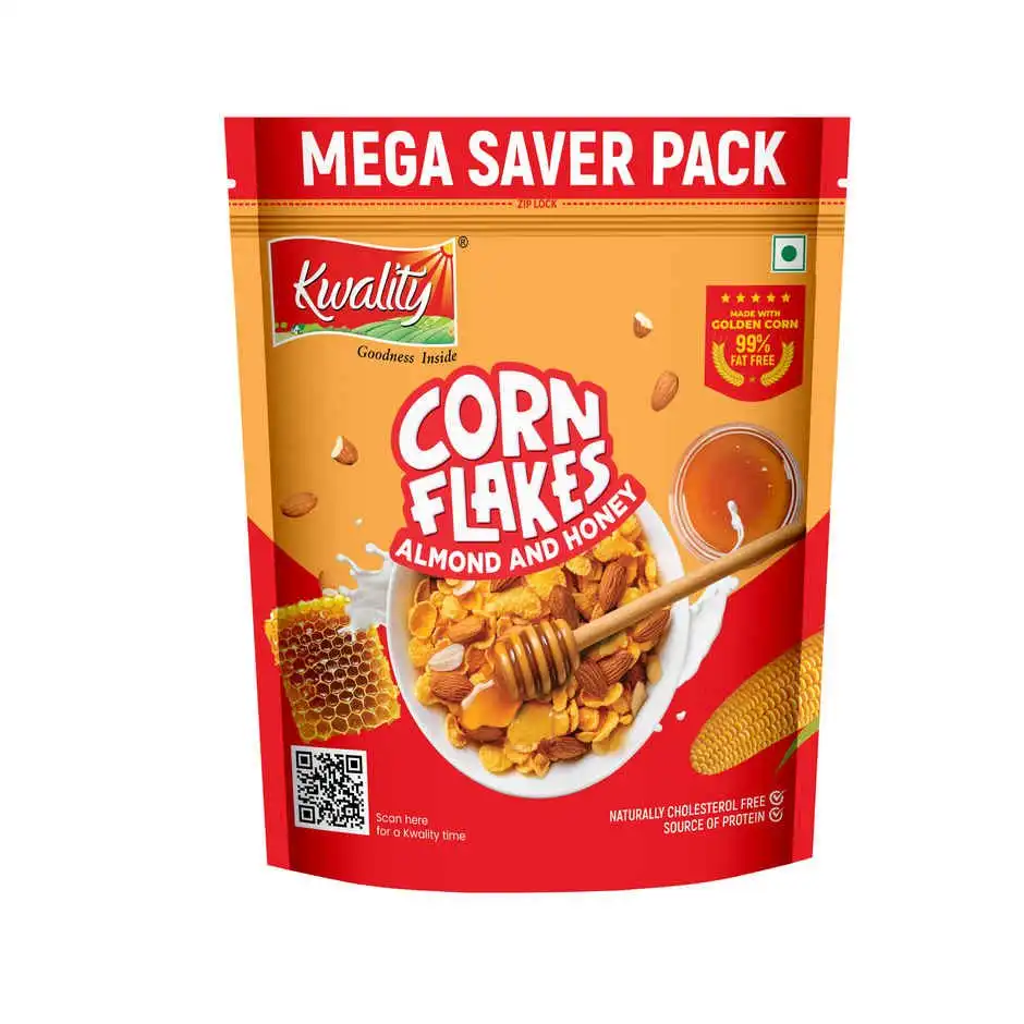 Kwality Corn Flakes With Almond & Honey 1 kg