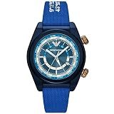 Emporio Armani Blue Quartz Fabric Watch AR11564