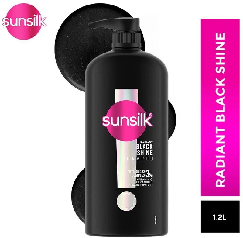 SUNSILK Radiant Black Shine Shampoo (1200 ml)