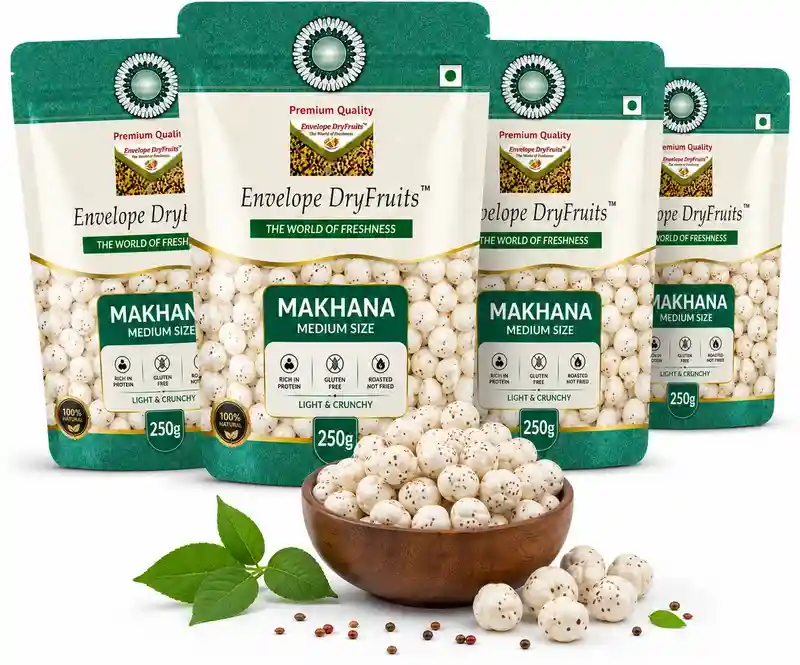 Envelope Dryfruits Natural Makhana(4 x 250 g)