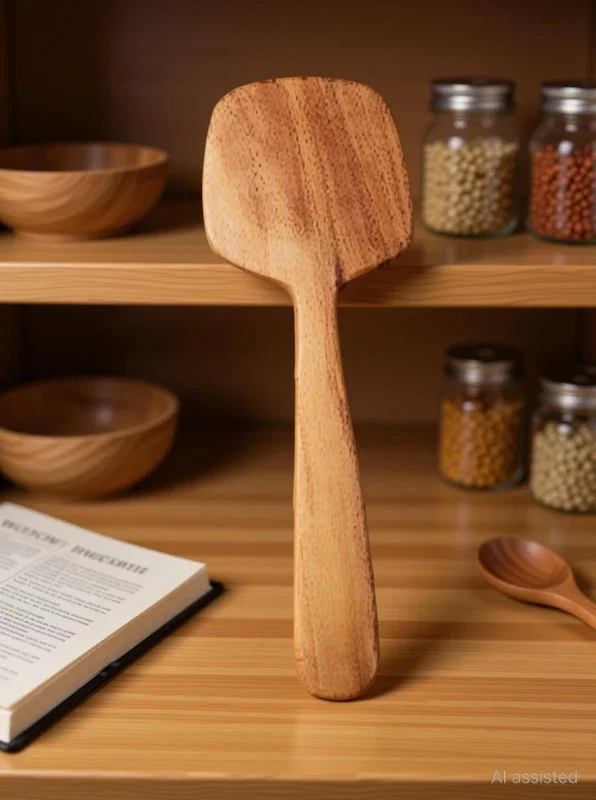 WoodyMama WM24 Wooden Spatula(Pack of 1)