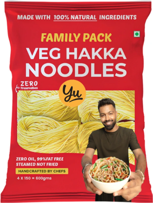 Yu Family Pack Veg Hakka Noodles(4 x 150 g)